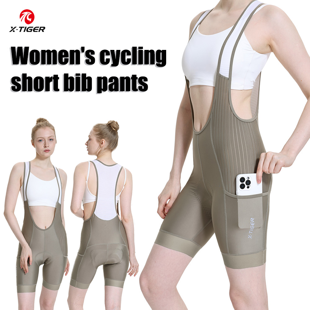 Mountain Biking Shorts Women - X-TIGER Fietsbroek voor dames, UV-bescherming, 5D