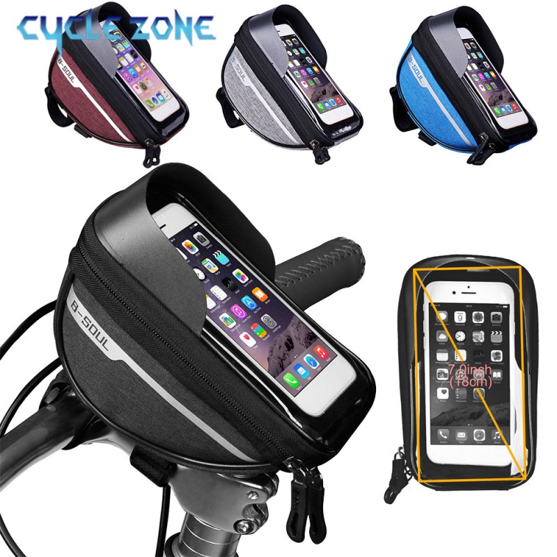 Mountain Biking Hip Pack - Mountainbike Tas Touchscreen Fietsen Stuur Telefoonhouder