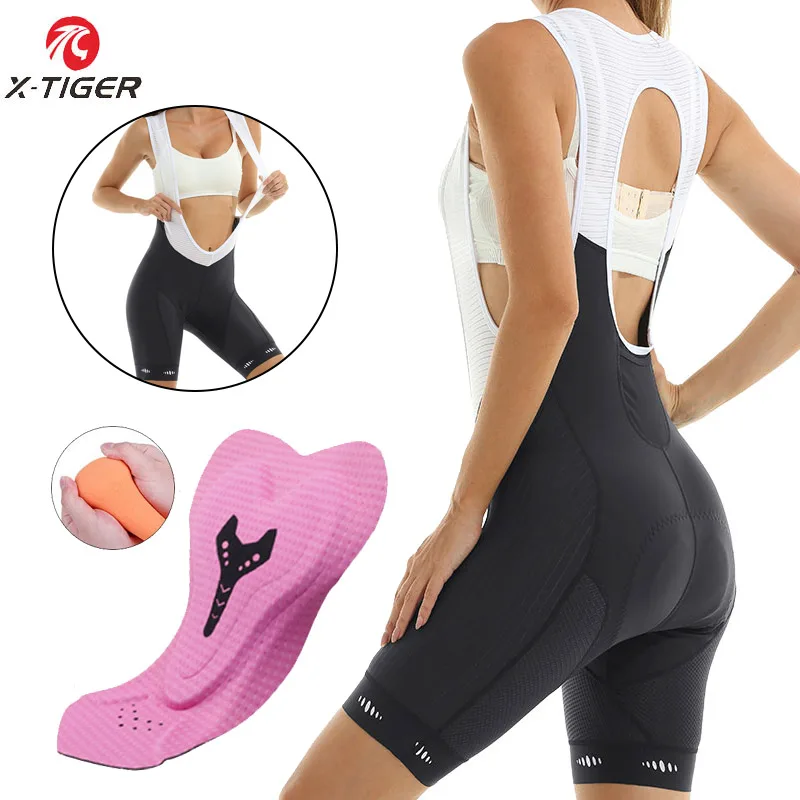 Mountain Biking Shorts Women - X-TIGER Dames Fietsen Bib Shorts Dames