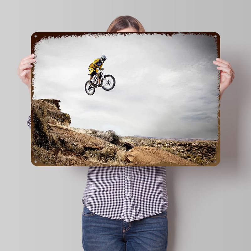 Mountain Biking Europe - Mountainbike lichtgewicht 3D blikken poster op