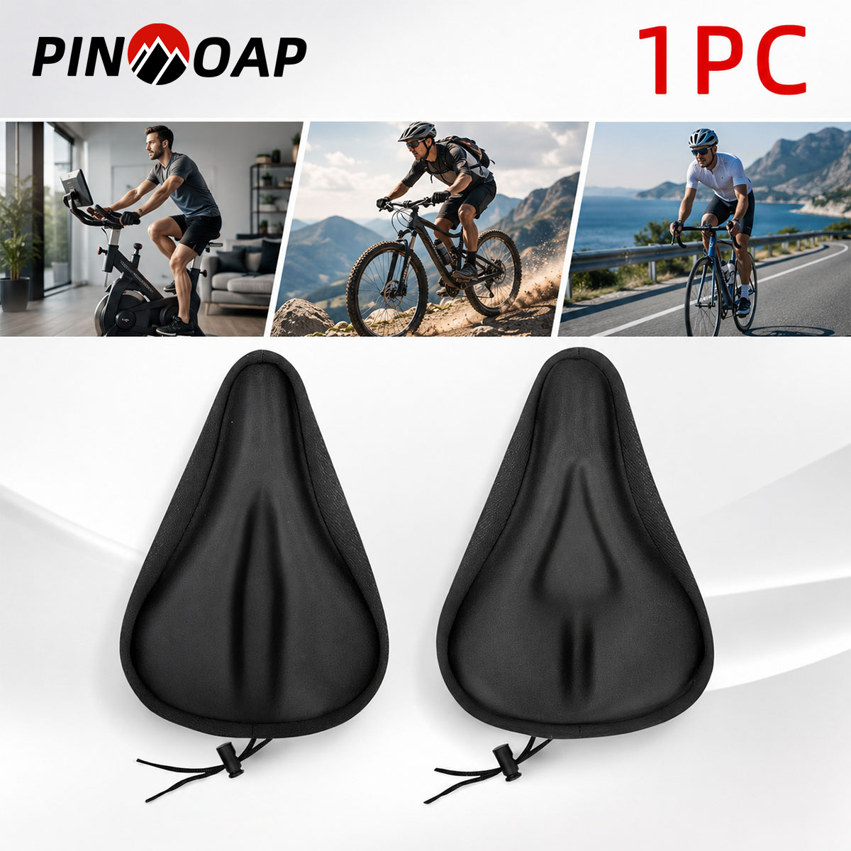 Mountain Biking Pads - PINMOAP 2 STUKS Fietszadelhoes Comfort Gevoerd