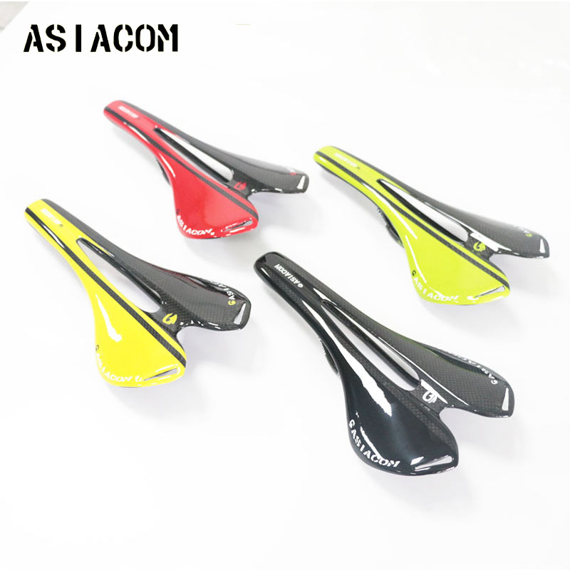 Mtb Saddle Lightweight - ASIACON Carbon Zadel T800 Carbons Holle