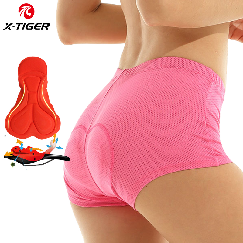 Mountain Biking Shorts Women - X-TIGER Fietsondergoed Voor Dames 3d Gel