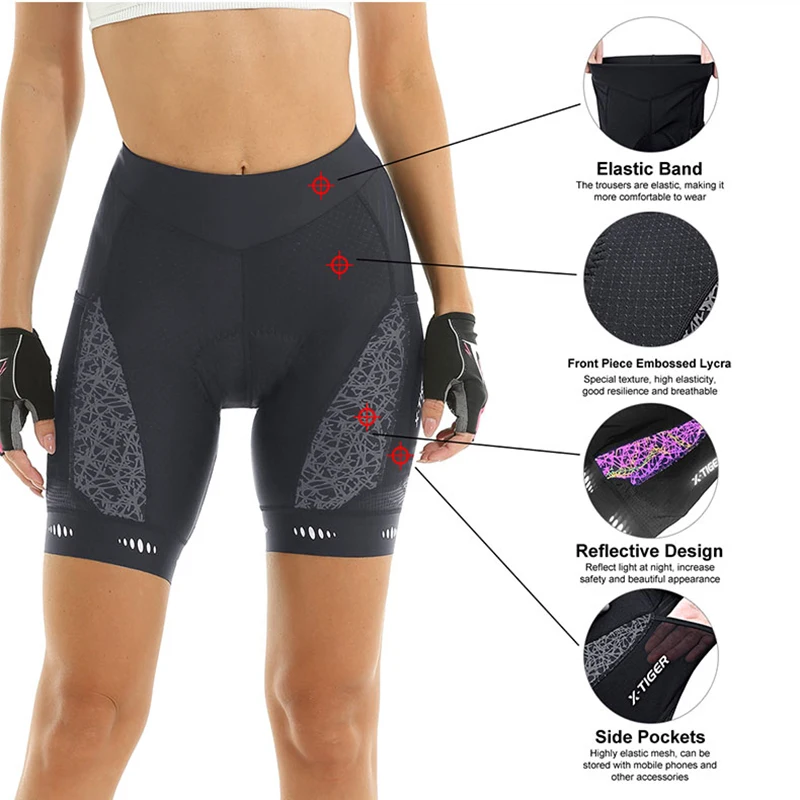 X-TIGER Damesfietsbroek Compet - Mountain Biking Shorts Women recensie en prijs