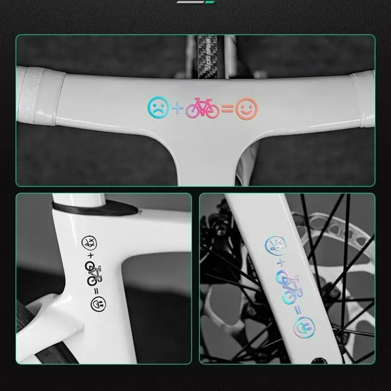 4 stuks Happy Face Bike Sticke - Mountain Biking Helmet recensie en prijs