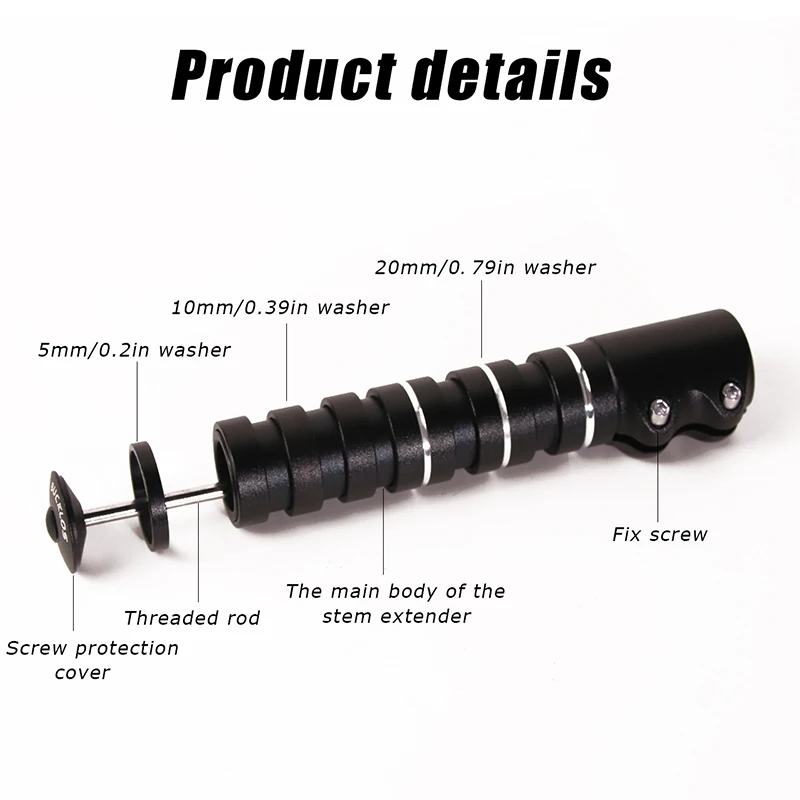 BUCKLOS Fietsstuurpen Hoogte E - Handlebar Riser Stem recensie en prijs